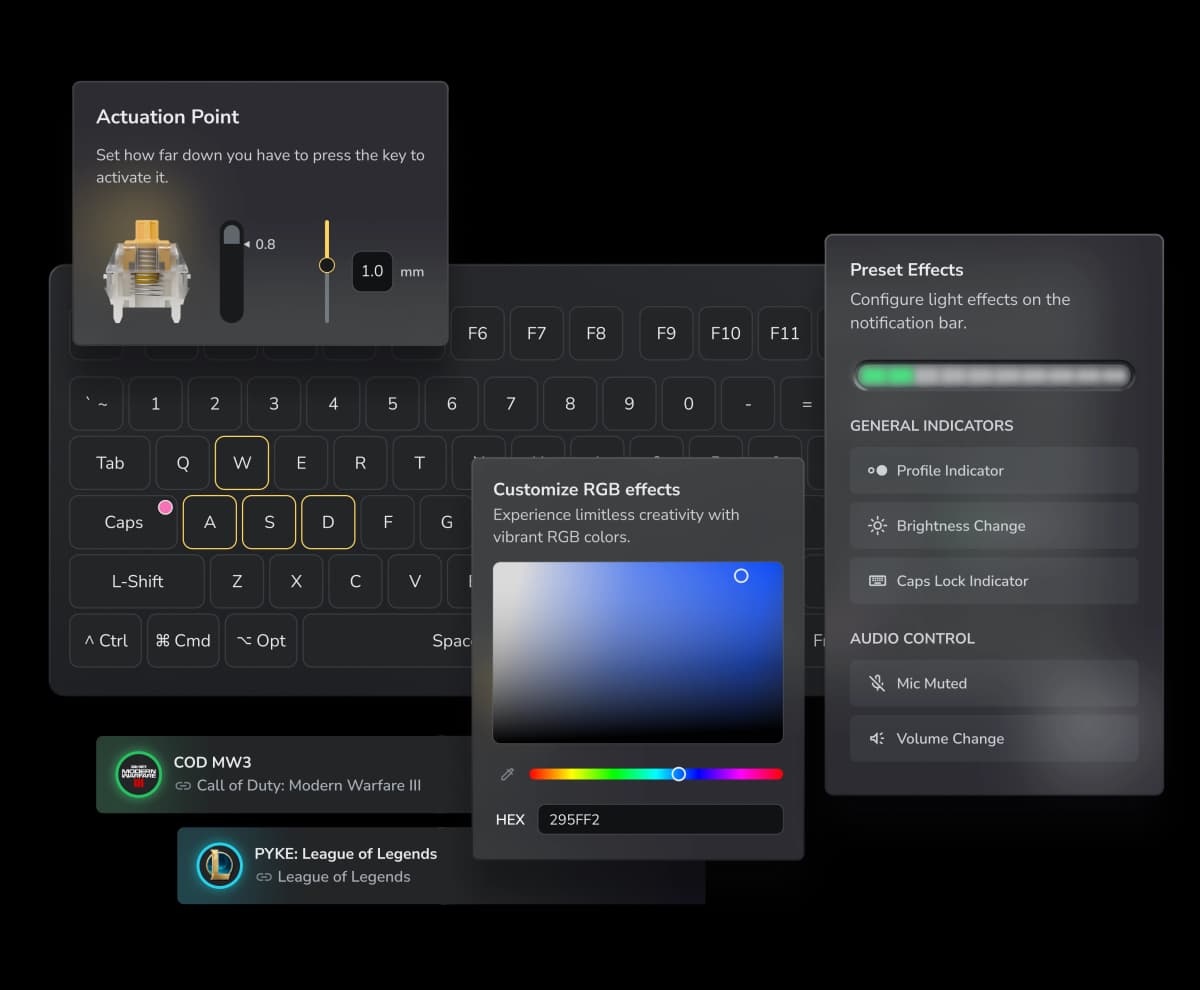 Wootility v5 Configuration Interface